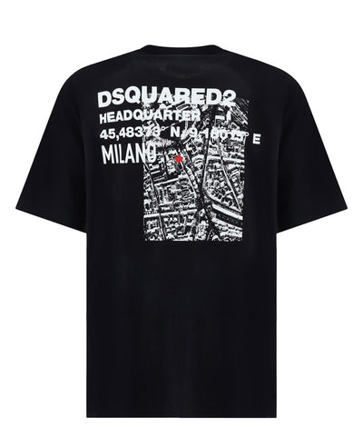 DSQUARED 2 - Tee-shirt à imprimé noir