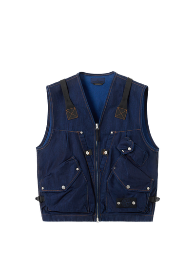 STONE ISLAND - Veste sans manches denim research