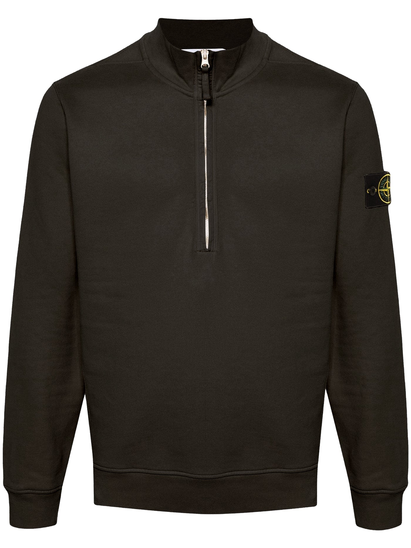 Stone Island - Sweat half zip gris anthracite