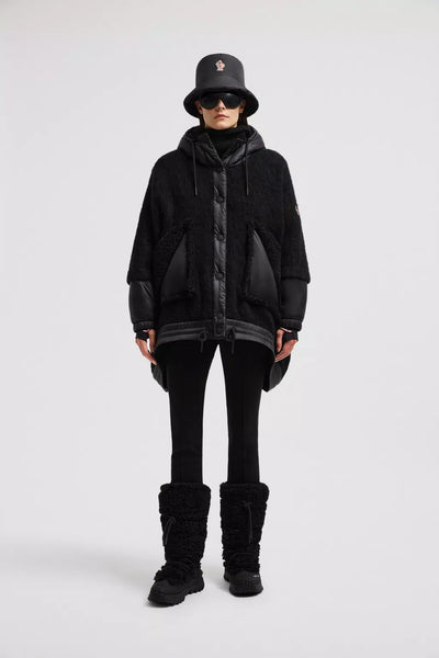 MONCLER - Cape en laine alpaga et mohair