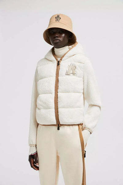 MONCLER - Cardigan zippé matelassé