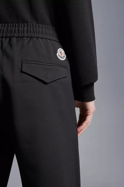 Moncler - Pantalon en gabardine et laine