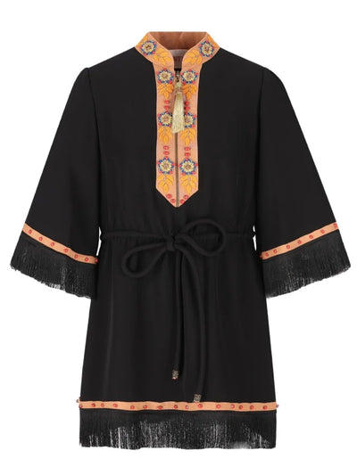 VALENTINO GARAVANI - Robe noire à ornements