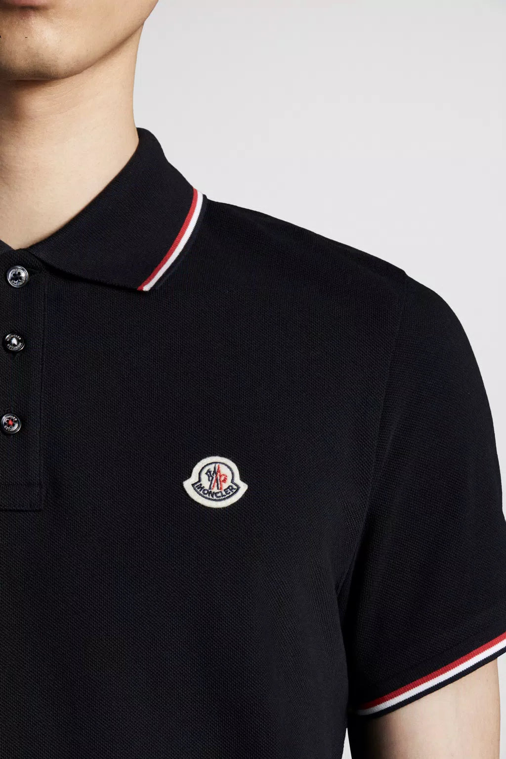 MONCLER - Polo noir