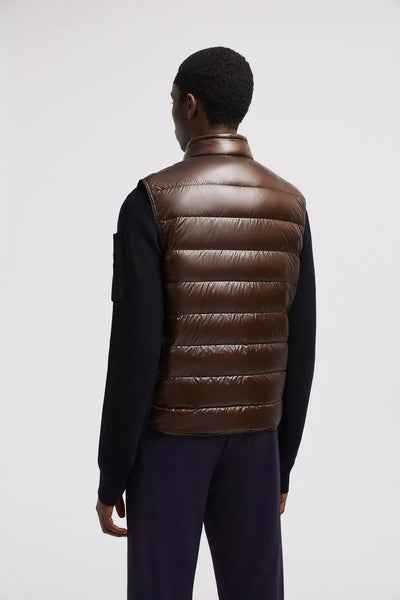 MONCLER - DOUDOUNE SANS MANCHES GUI MARRON