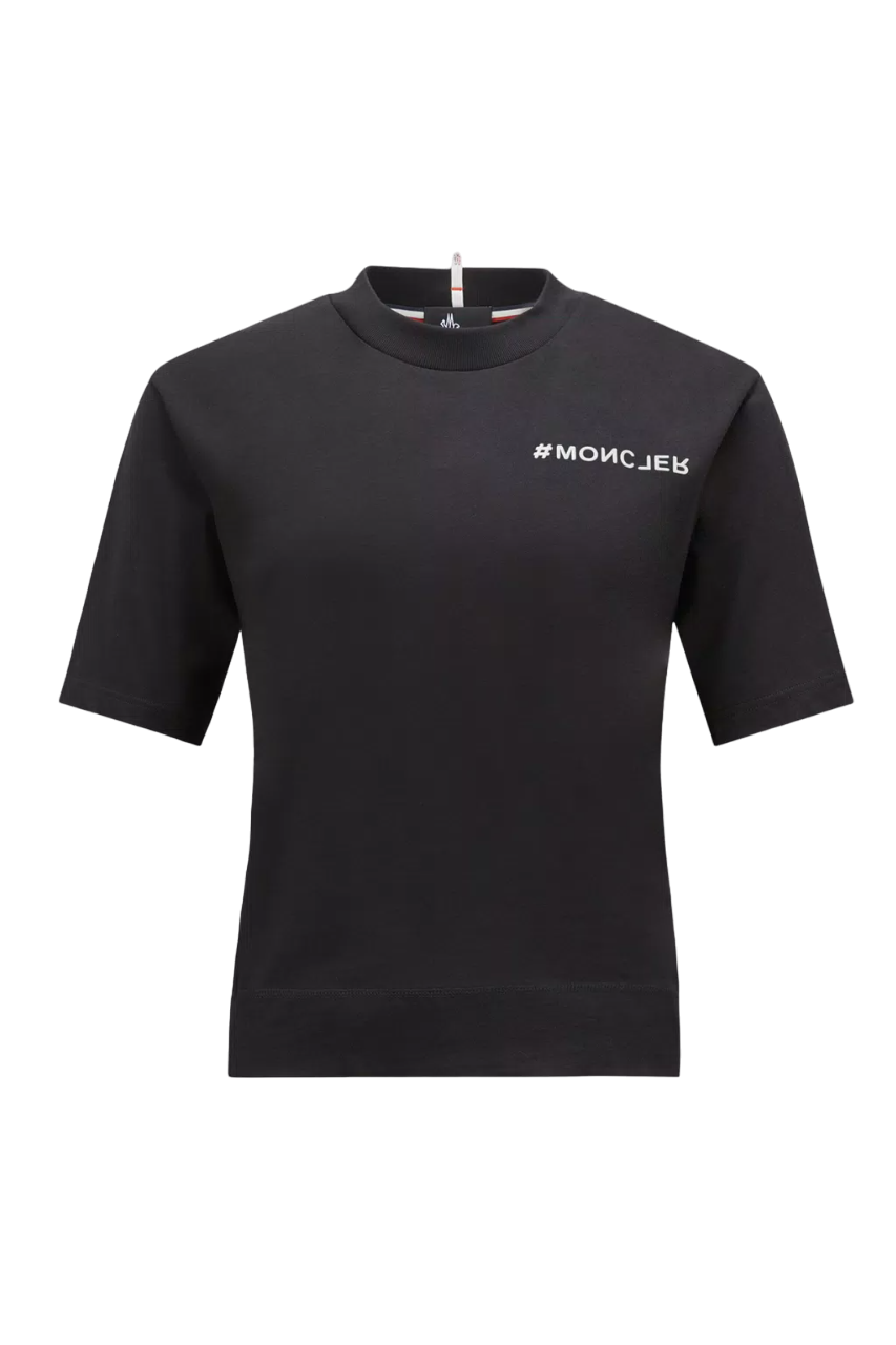 MONCLER - T-shirt à logo noir