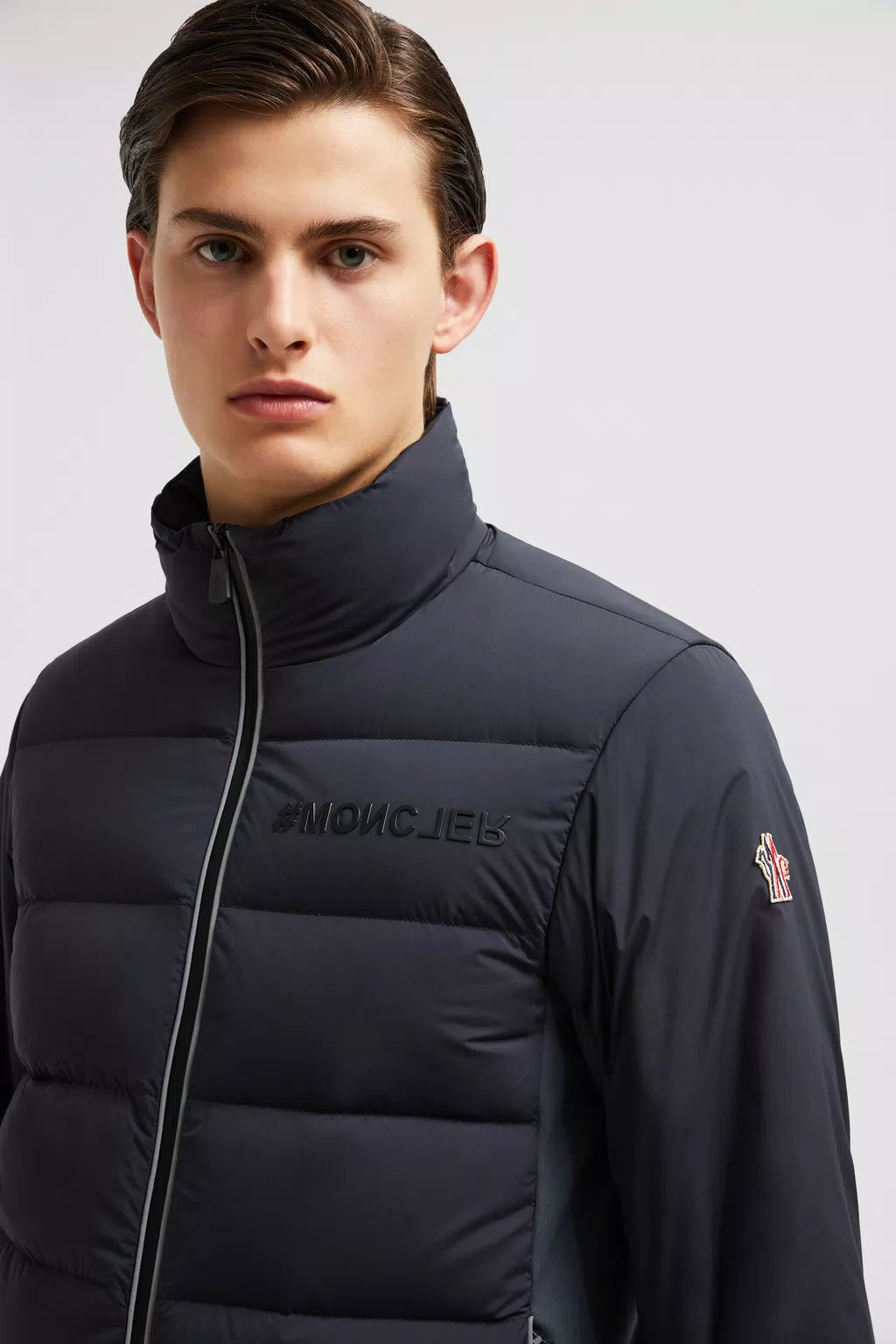 MONCLER GRENOBLE - Doudoune courte Pocol bleu nuit