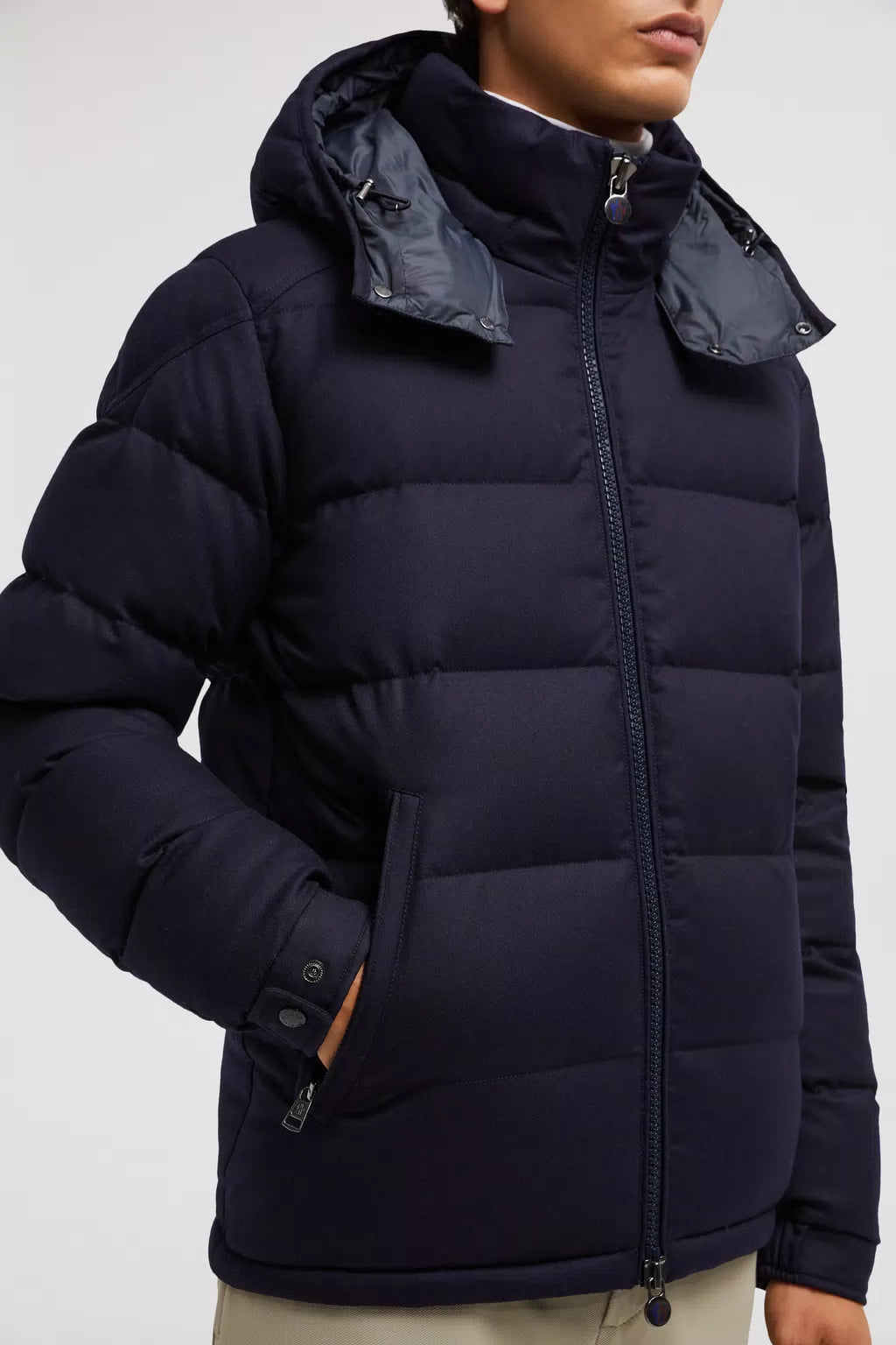 MONCLER - Doudoune courte Montgenevre bleu marine