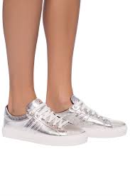MONCLER - Sneakers argentées ARIEL