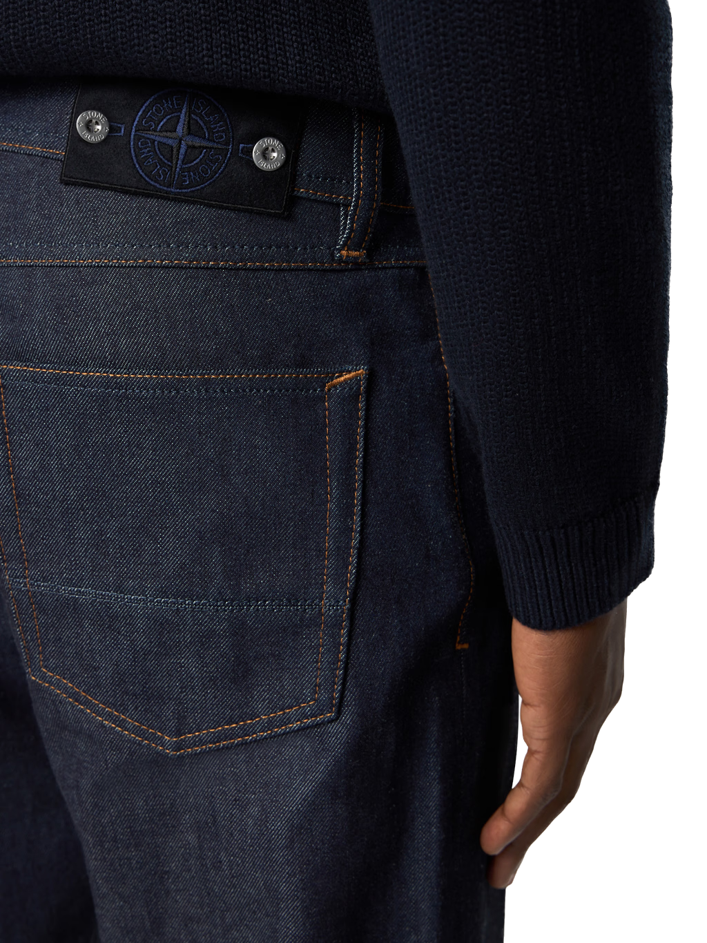 STONE ISLAND - Jean regular brut denim research