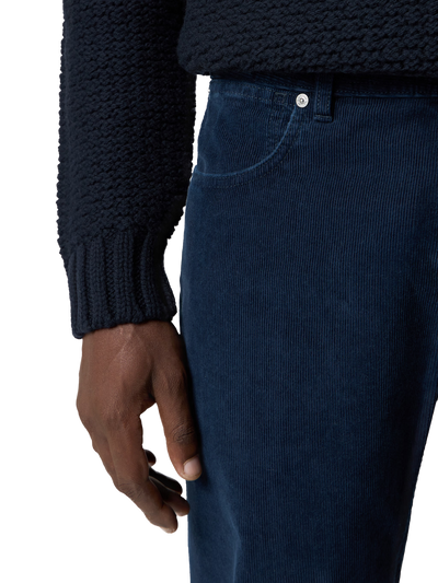 STONE ISLAND - Pantalon Indigo Micro Corduroy - Denim research