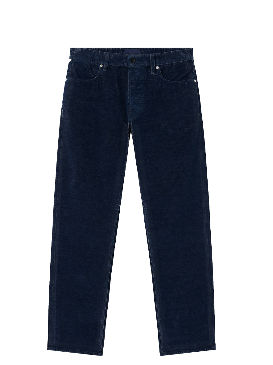 STONE ISLAND - Pantalon Indigo Micro Corduroy - Denim research
