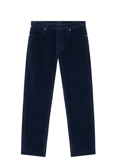 STONE ISLAND - Pantalon Indigo Micro Corduroy - Denim research