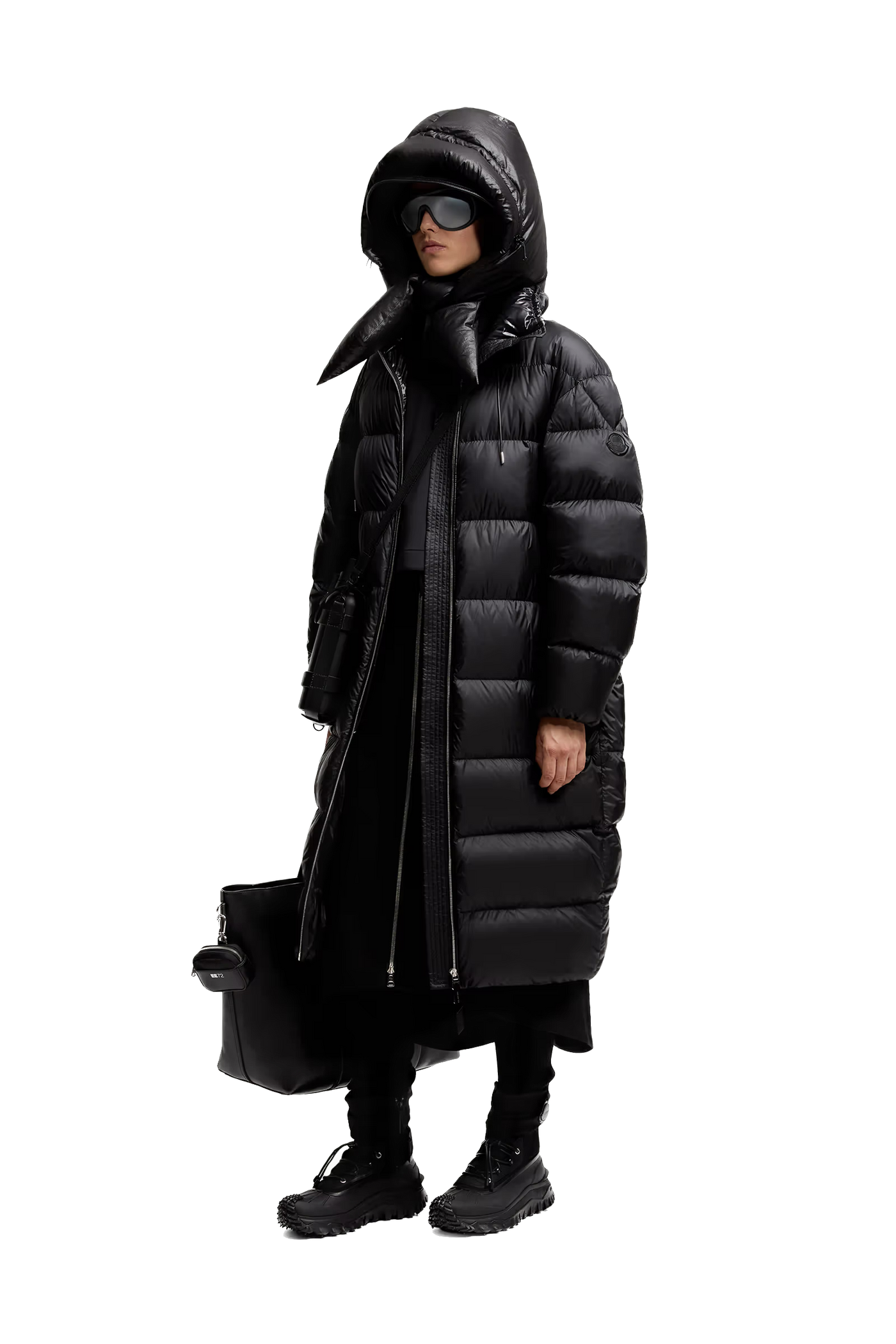 MONCLER GENIUS - Jupe midi Moncler x EE72 par Edward Enninful en gabardine de coton