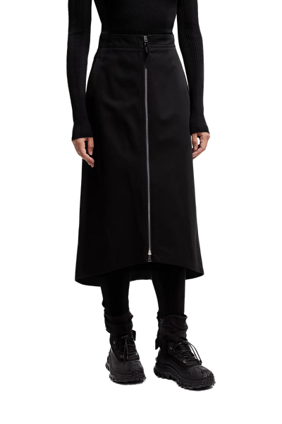 MONCLER GENIUS - Jupe midi Moncler x EE72 par Edward Enninful en gabardine de coton