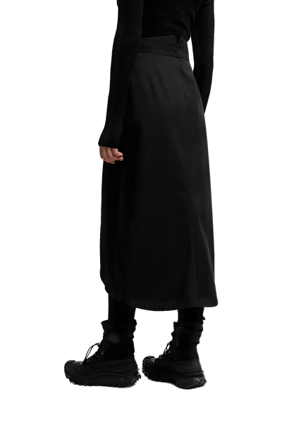 MONCLER GENIUS - Jupe midi Moncler x EE72 par Edward Enninful en gabardine de coton