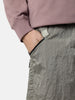STONE ISLAND - Short en nylon metal gris