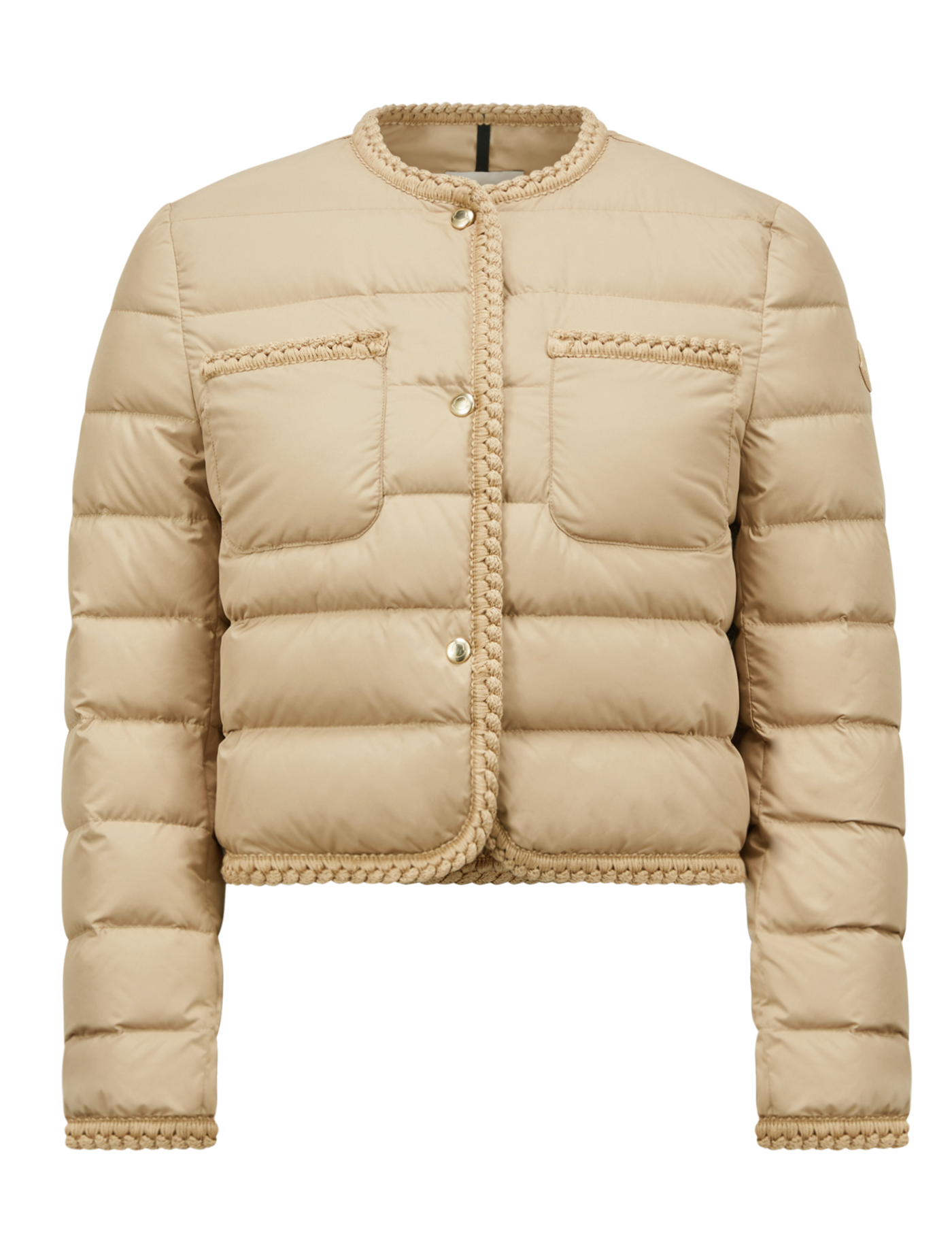 MONCLER - Doudoune courte Gencay beige