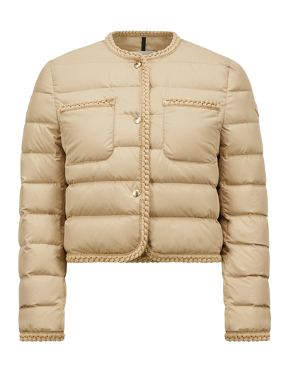 MONCLER - Doudoune courte Gencay beige