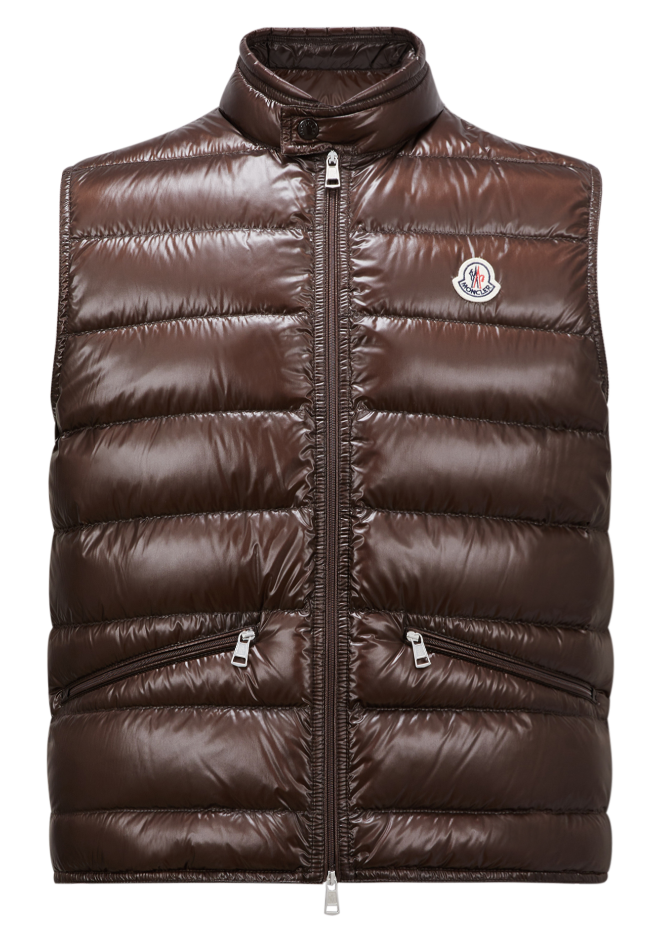 MONCLER - DOUDOUNE SANS MANCHES GUI MARRON