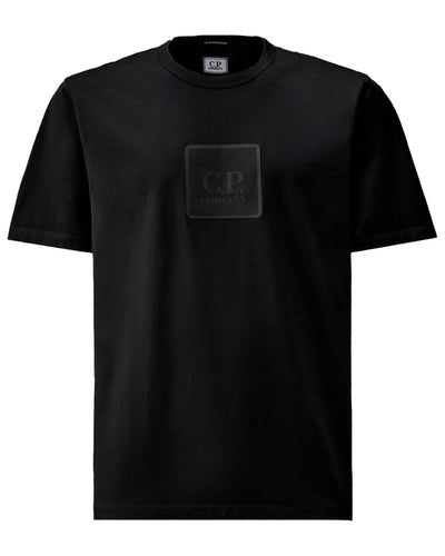 C.P COMPANY METROPOLIS - Tee-shirt rubber logo noir