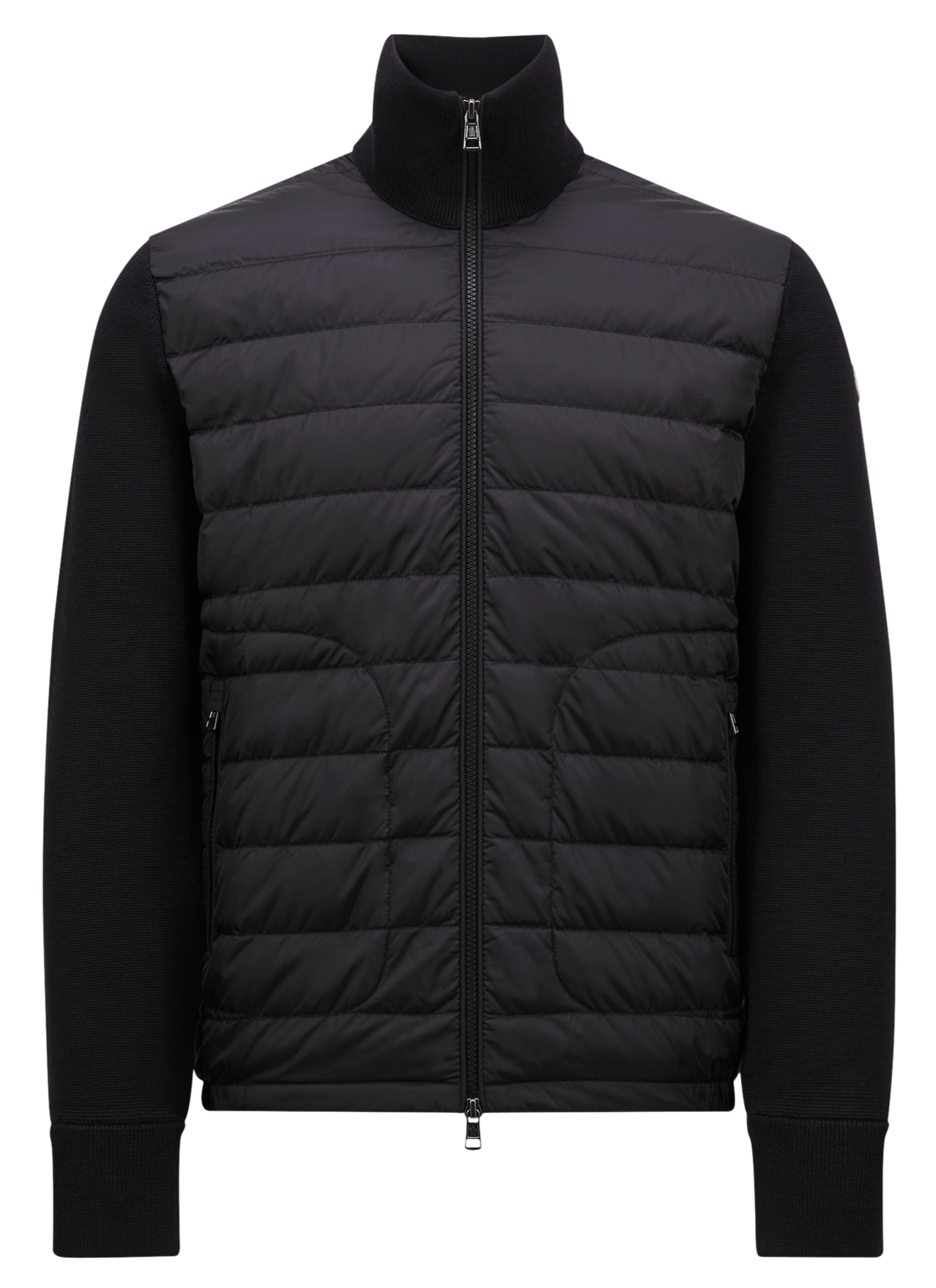 MONCLER - CARDIGAN BI-MATIERE