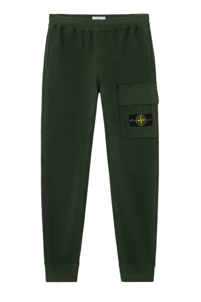 STONE ISLAND - Bas de survêtement régular vert