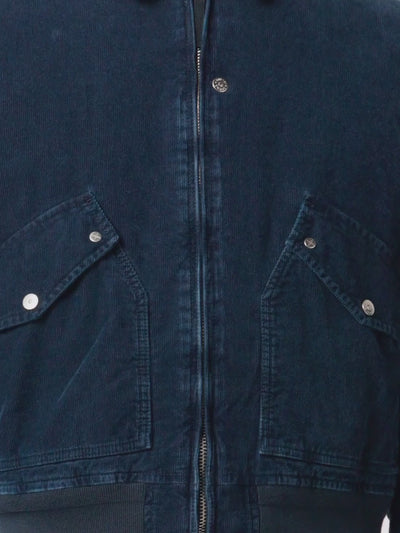 STONE ISLAND - Bomber Indigo Micro Corduroy - Denim research