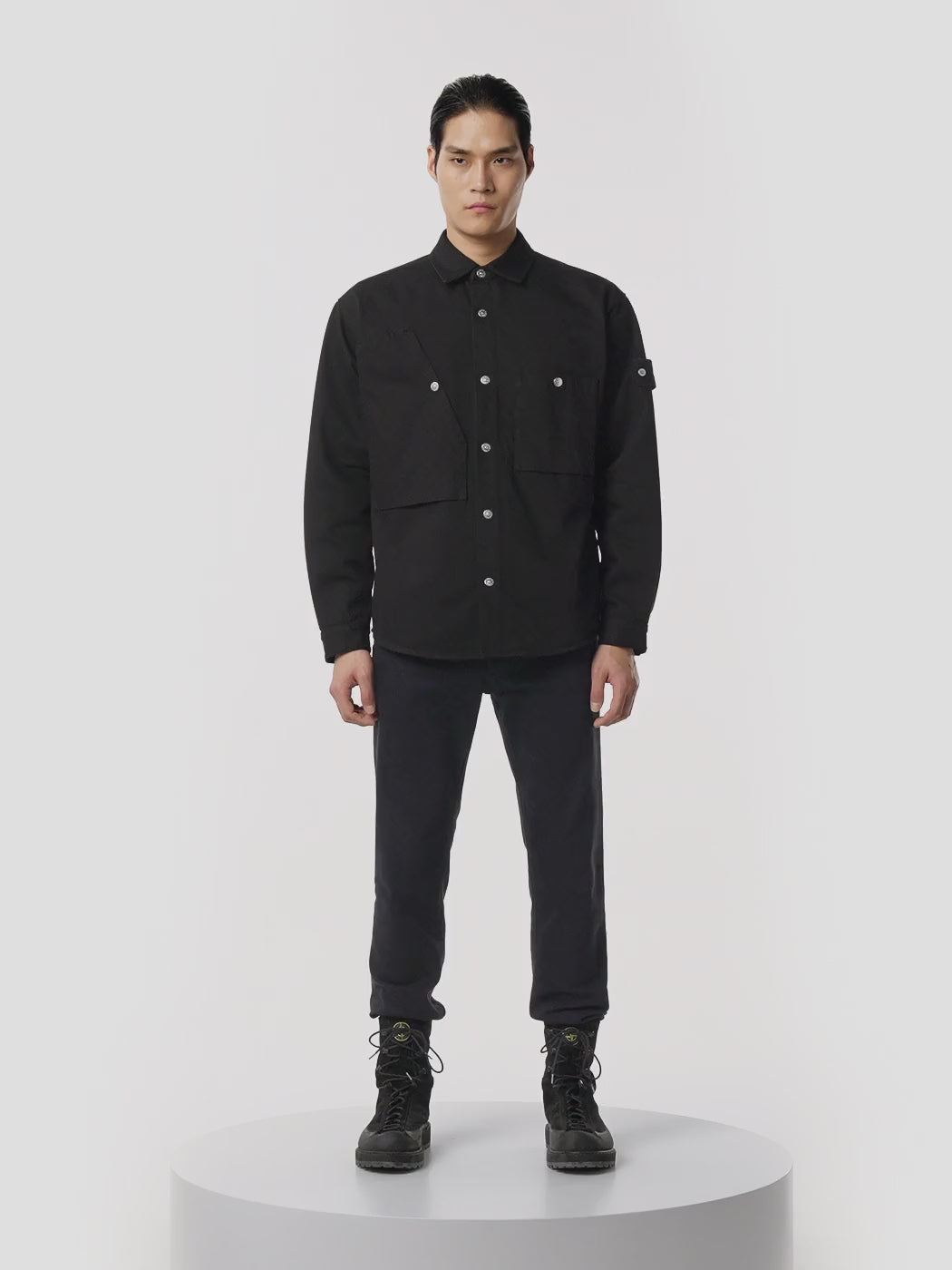STONE ISLAND - jean noir slim denim research