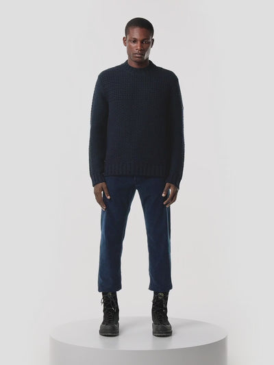 STONE ISLAND - Pantalon Indigo Micro Corduroy - Denim research