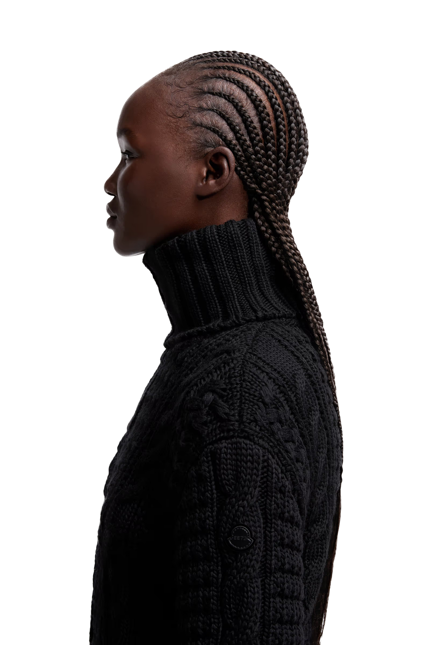 MONCLER - Pull à col roulé en laine Moncler x EE72 par Edward Enninful