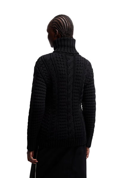 MONCLER - Pull à col roulé en laine Moncler x EE72 par Edward Enninful