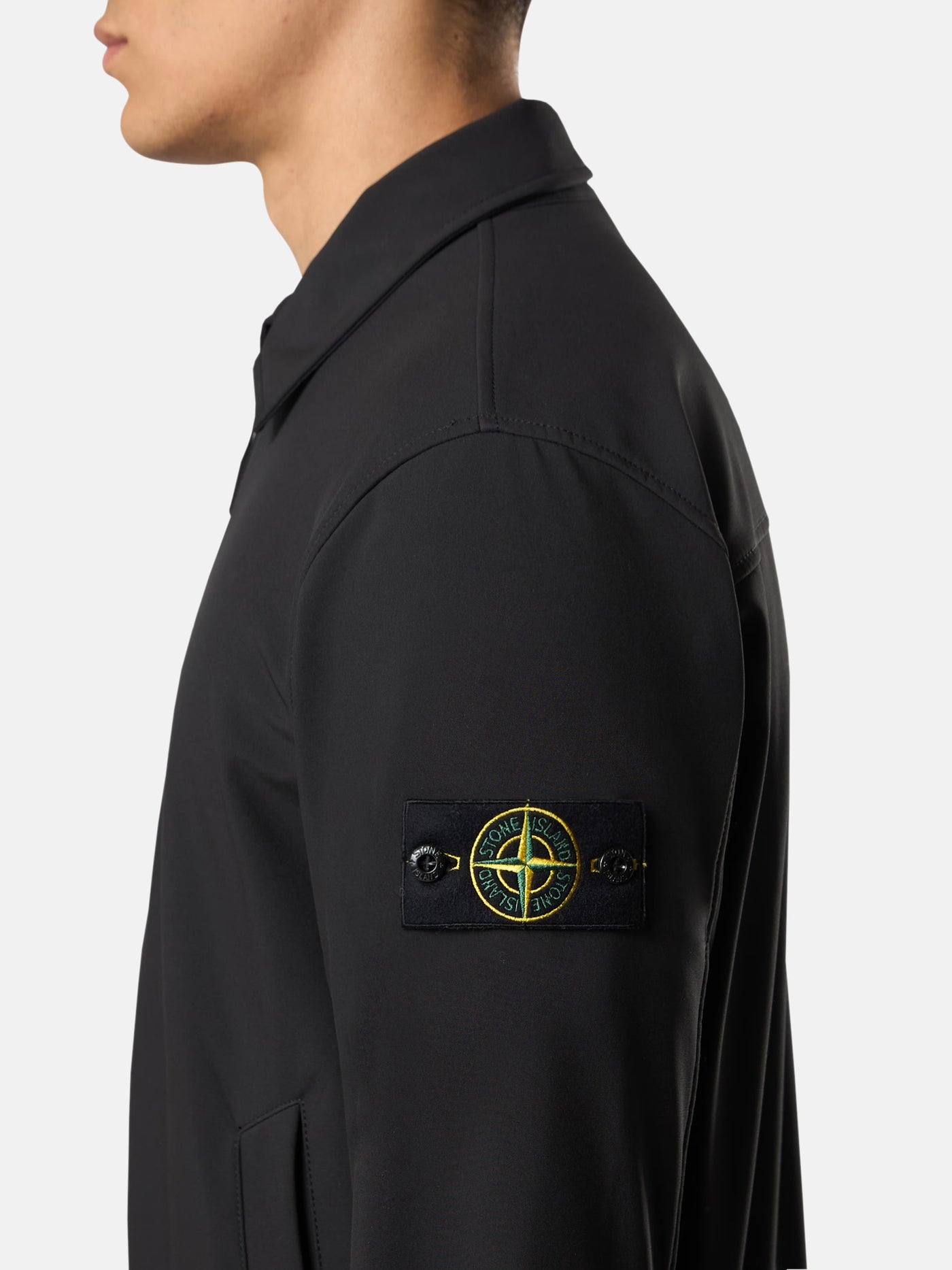 STONE ISLAND - Veste noire soft shell