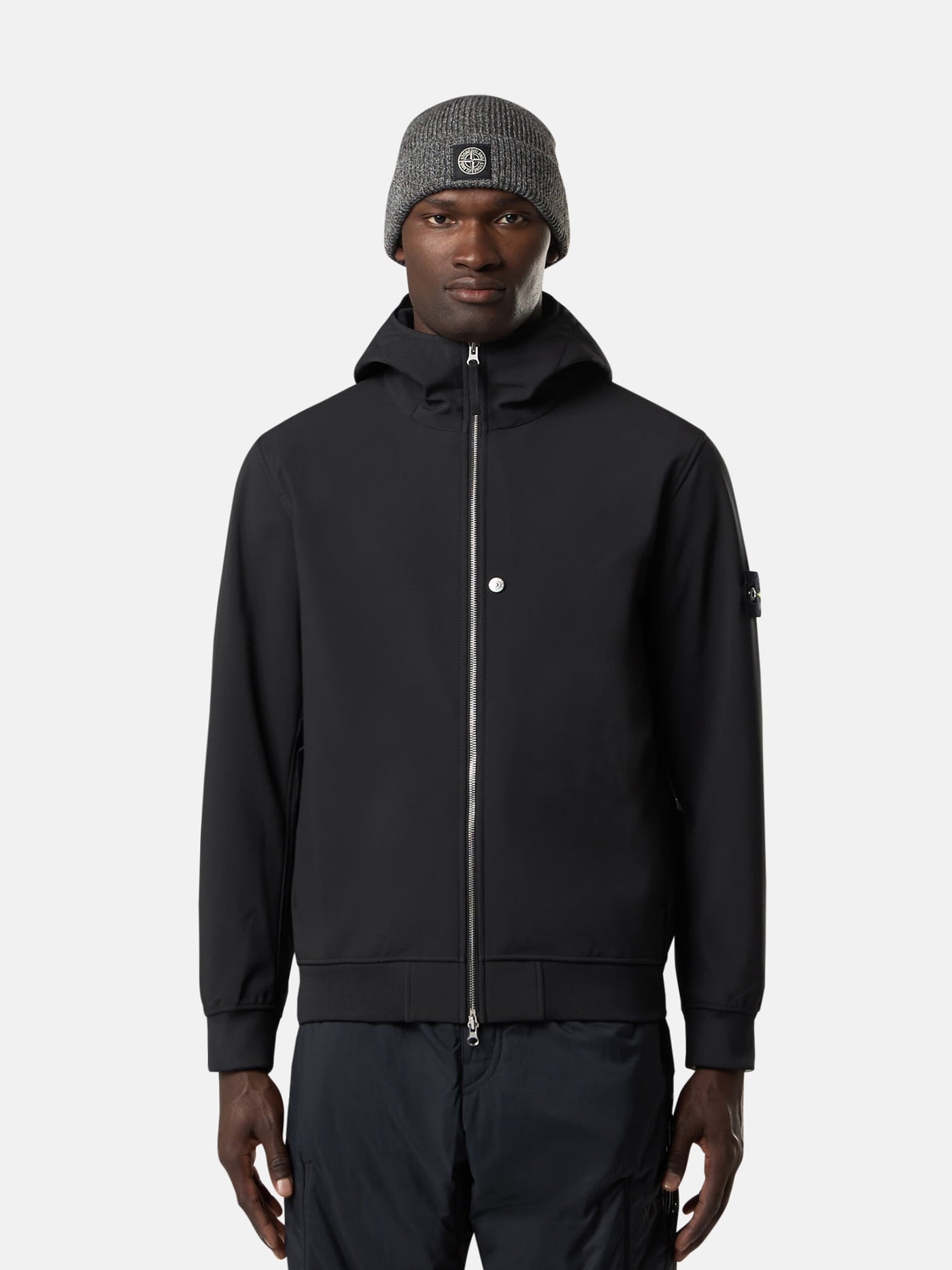 STONE ISLAND - Veste SOFT SHELL-R noire