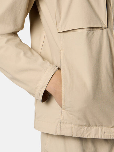 STONE ISLAND - Field jacket déperlante à capuche avec poches poitrine