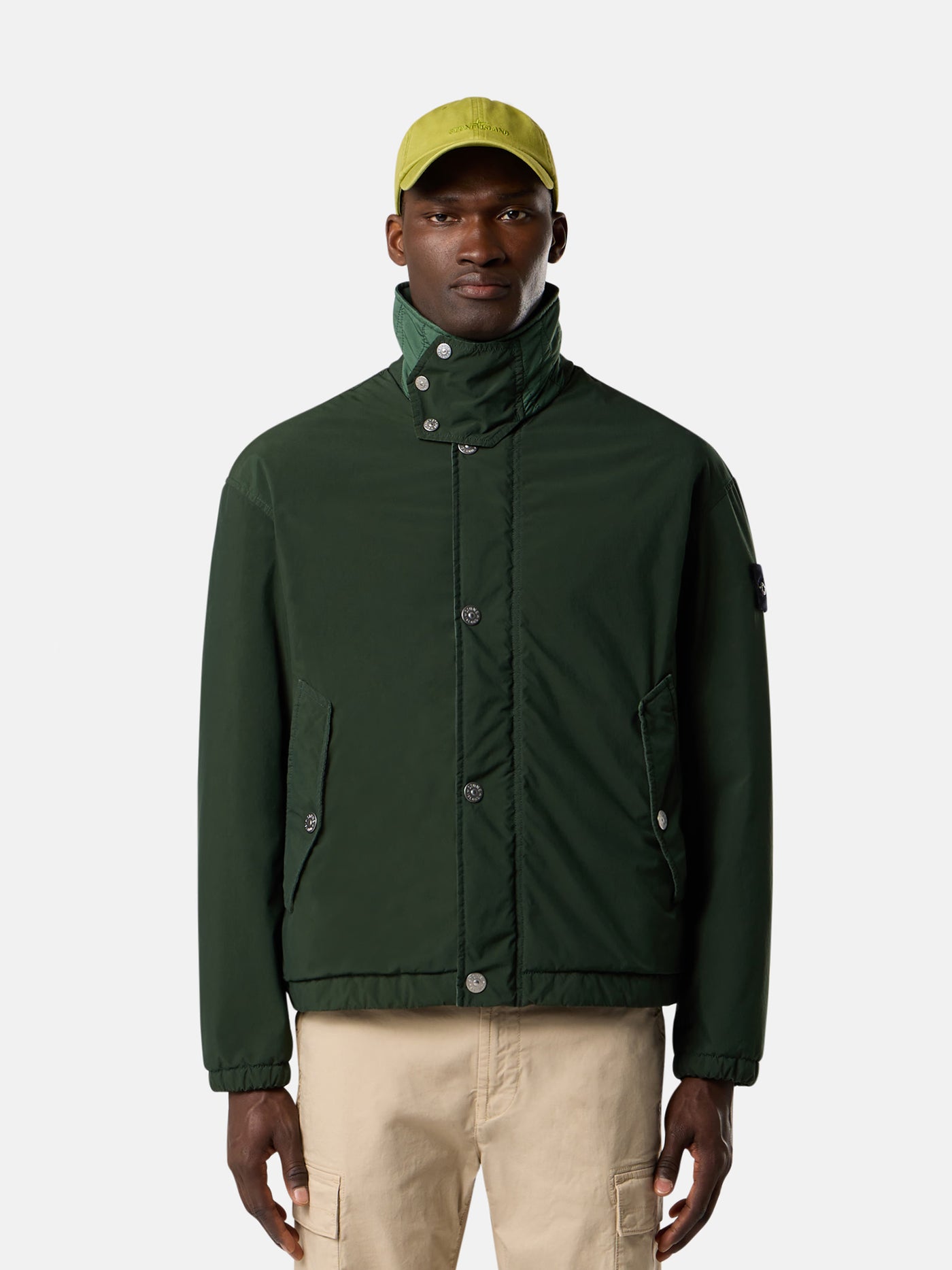 STONE ISLAND - Blouson tech poly vert Juniper