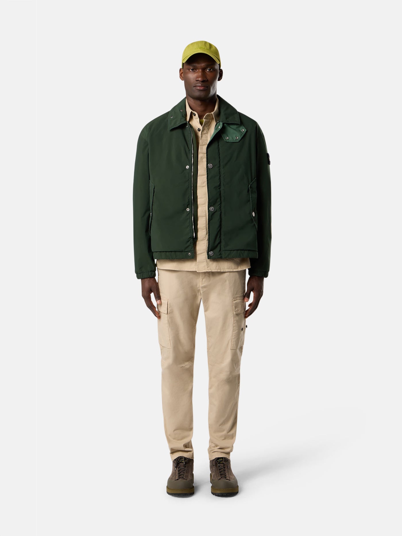 STONE ISLAND - Blouson tech poly vert Juniper