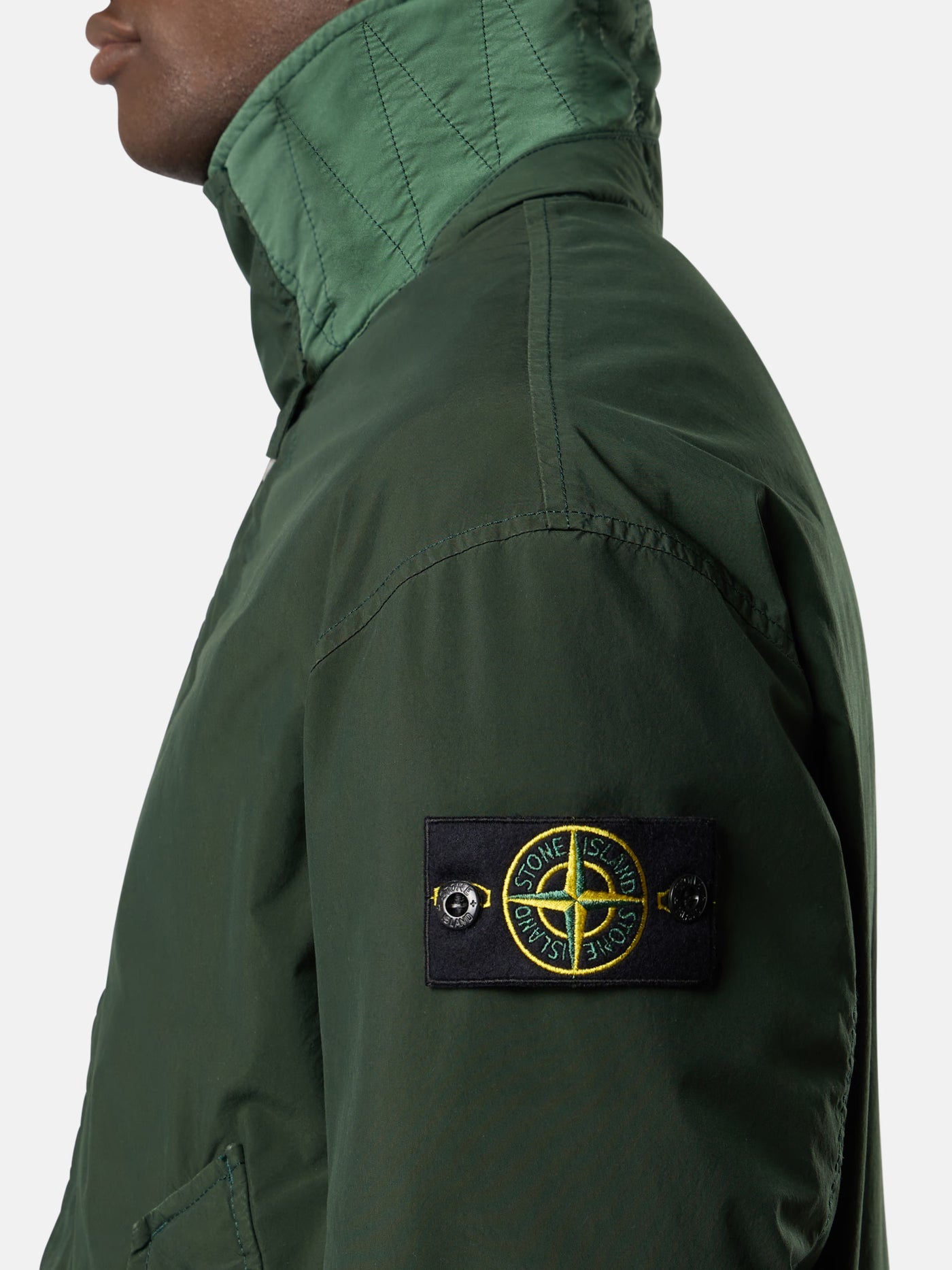 STONE ISLAND - Blouson tech poly vert Juniper