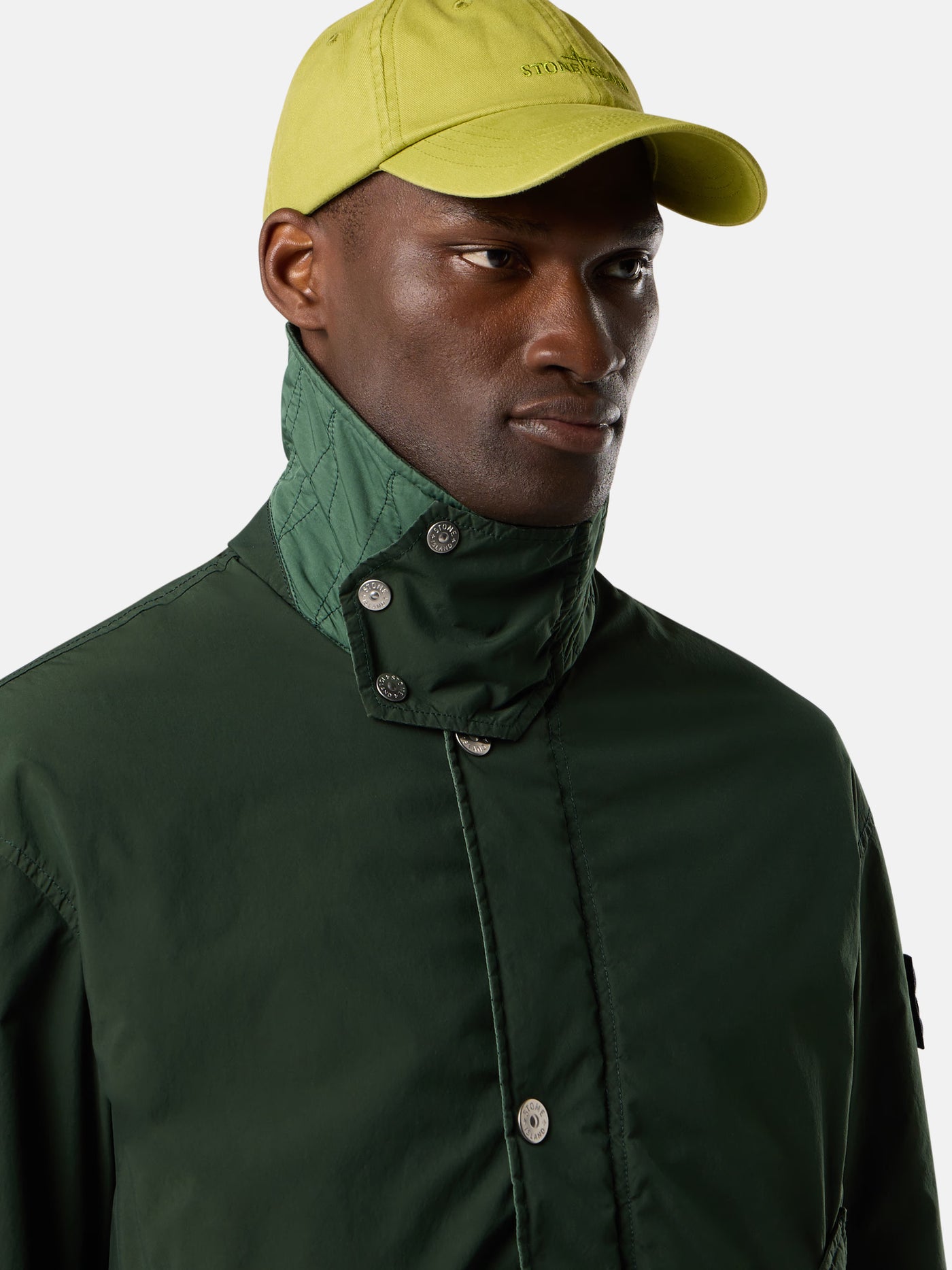 STONE ISLAND - Blouson tech poly vert Juniper