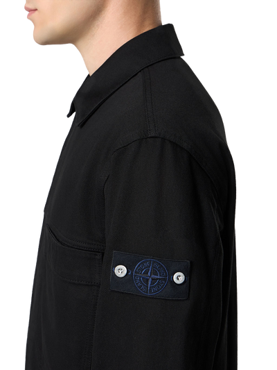 STONE ISLAND - Veste en jean noire denim research