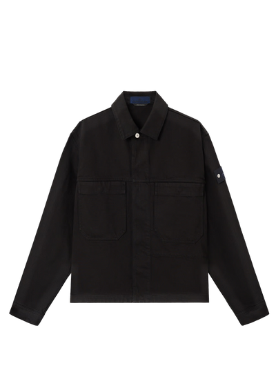 STONE ISLAND - Veste en jean noire denim research