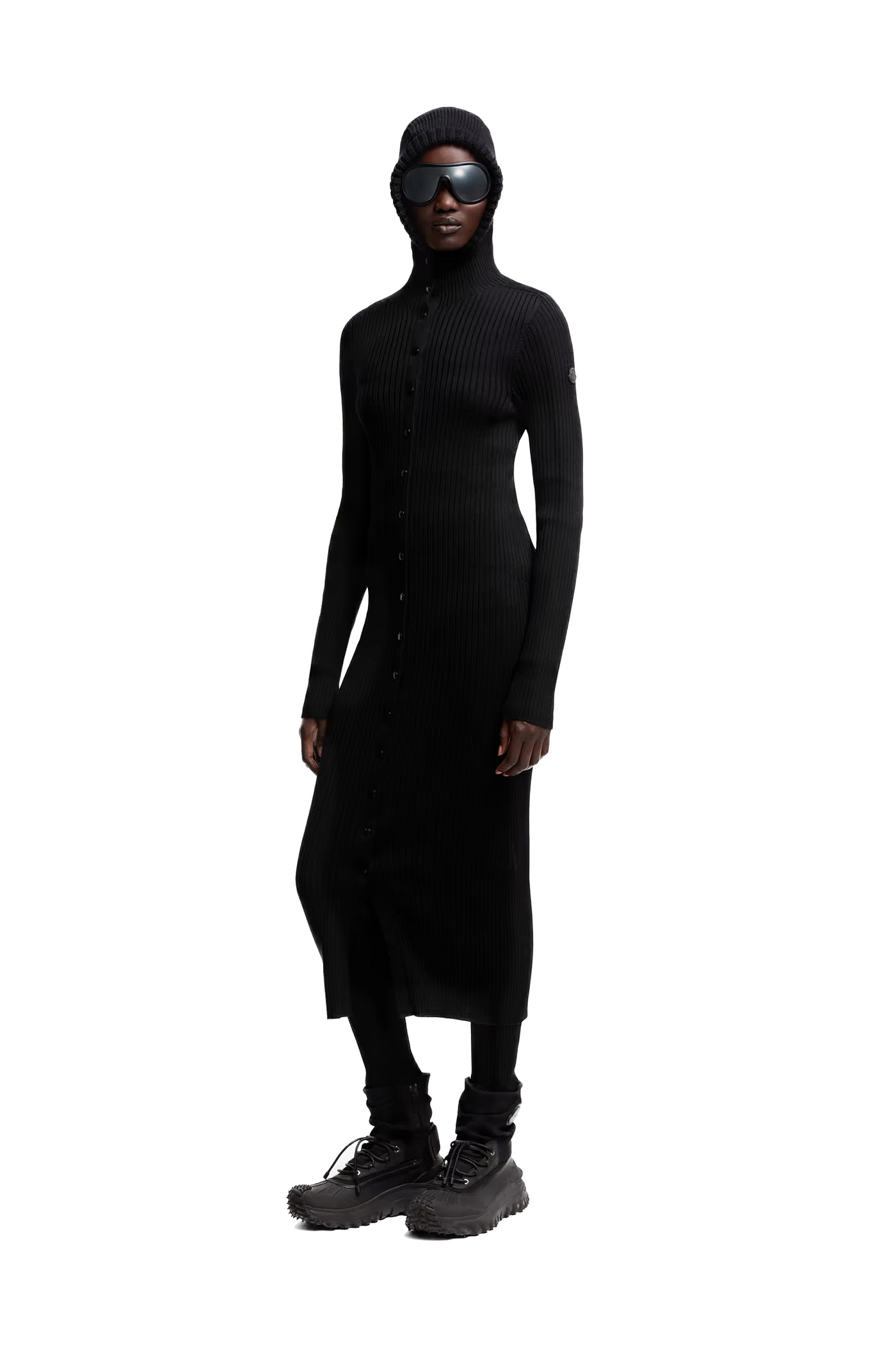 MONCLER GENIUS - Robe à col roulé en laine Moncler x EE72 par Edward Enninful