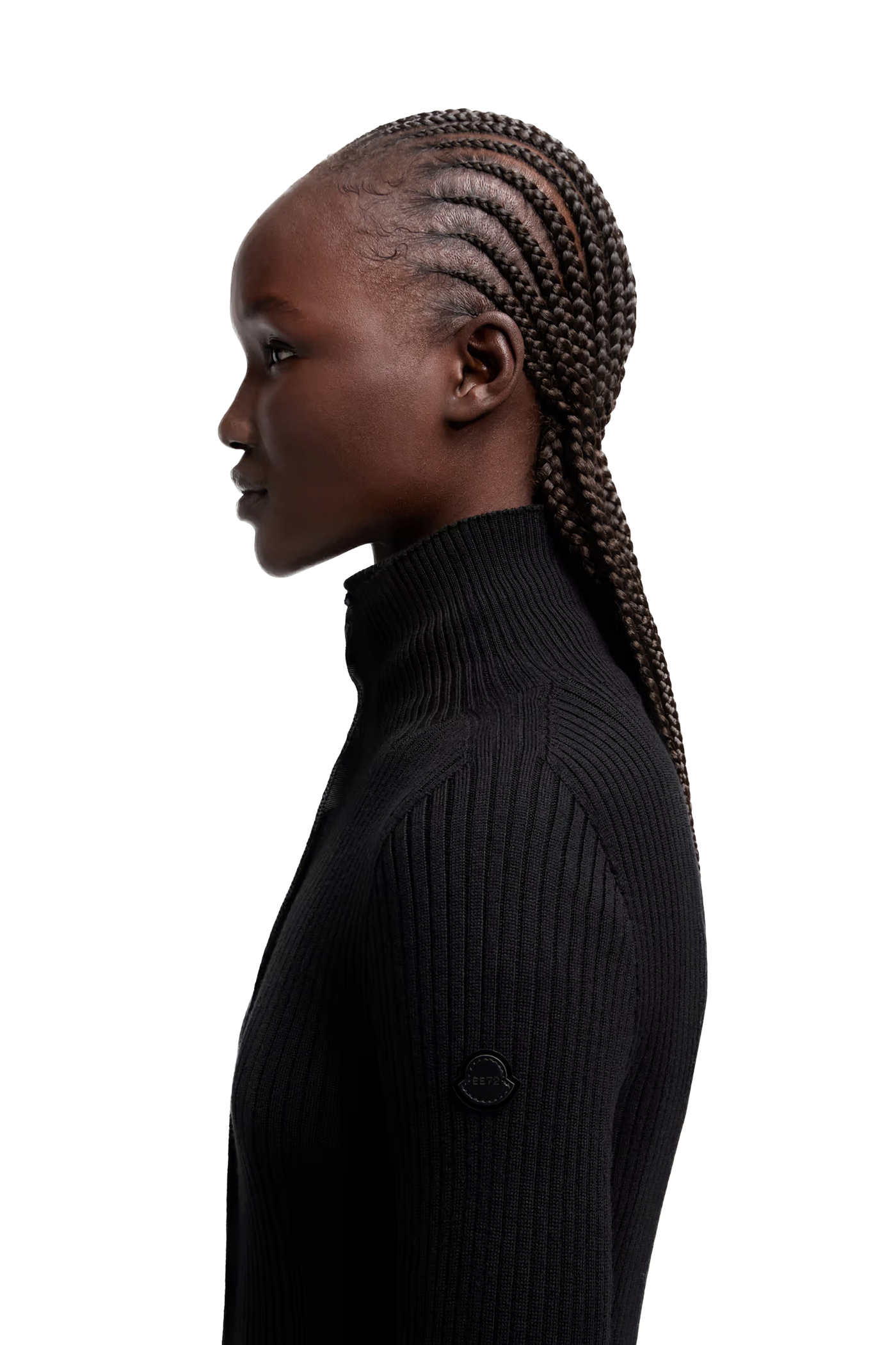 MONCLER GENIUS - Robe à col roulé en laine Moncler x EE72 par Edward Enninful