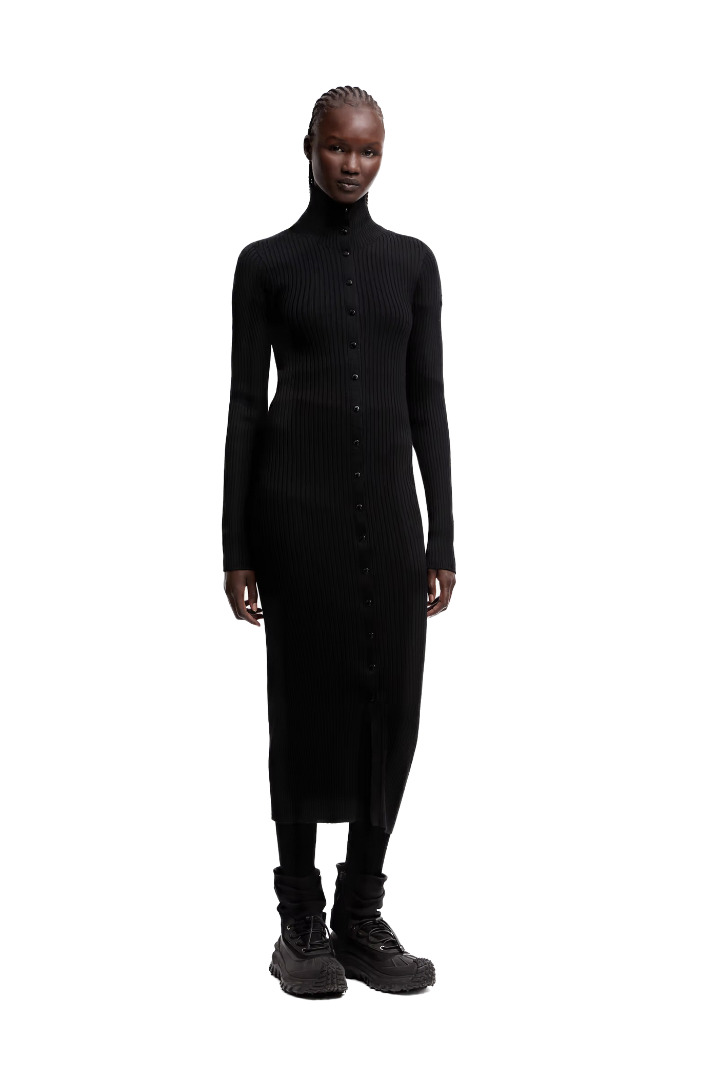 MONCLER GENIUS - Robe à col roulé en laine Moncler x EE72 par Edward Enninful