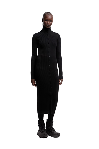 MONCLER GENIUS - Robe à col roulé en laine Moncler x EE72 par Edward Enninful