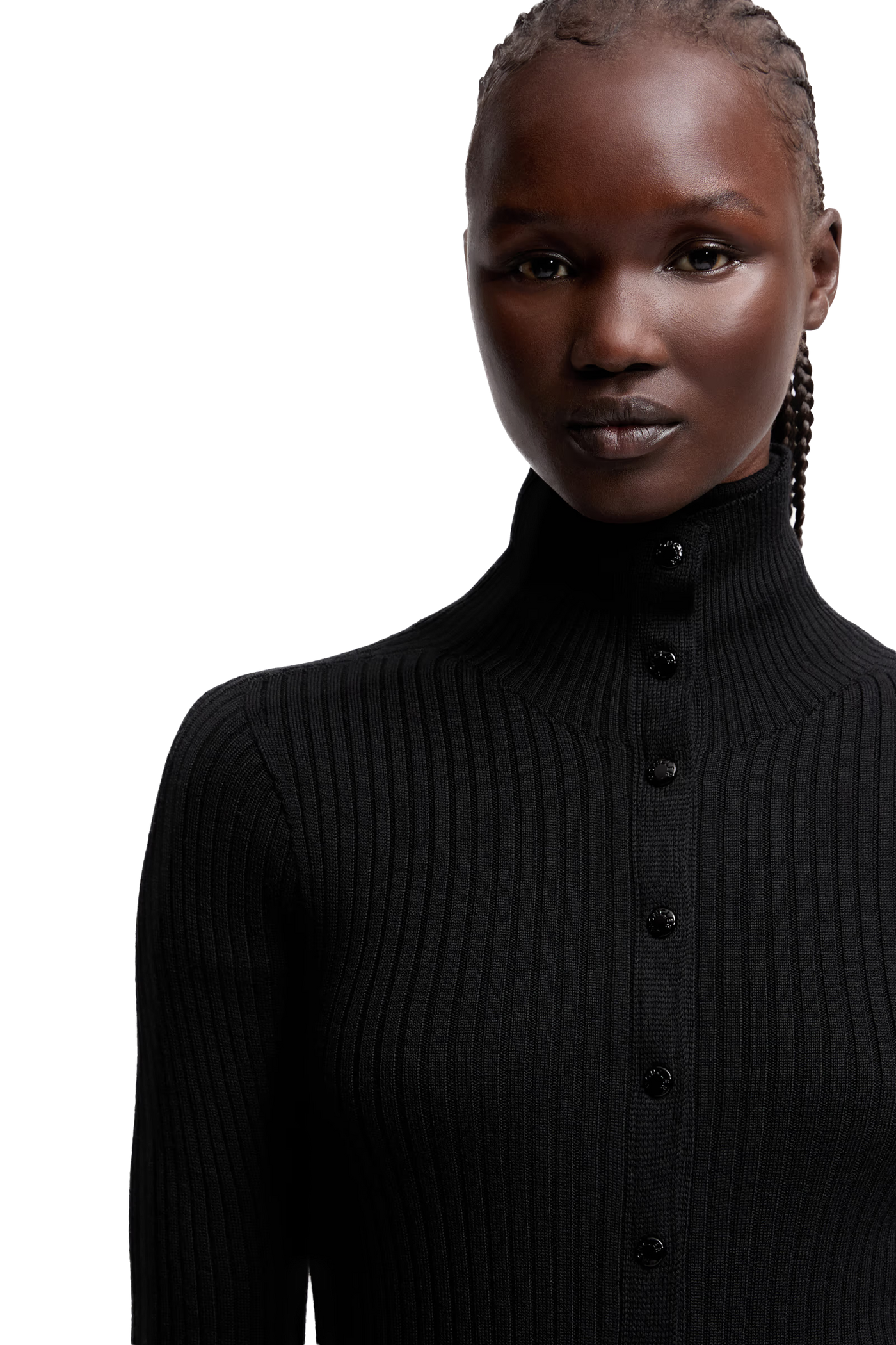 MONCLER GENIUS - Robe à col roulé en laine Moncler x EE72 par Edward Enninful