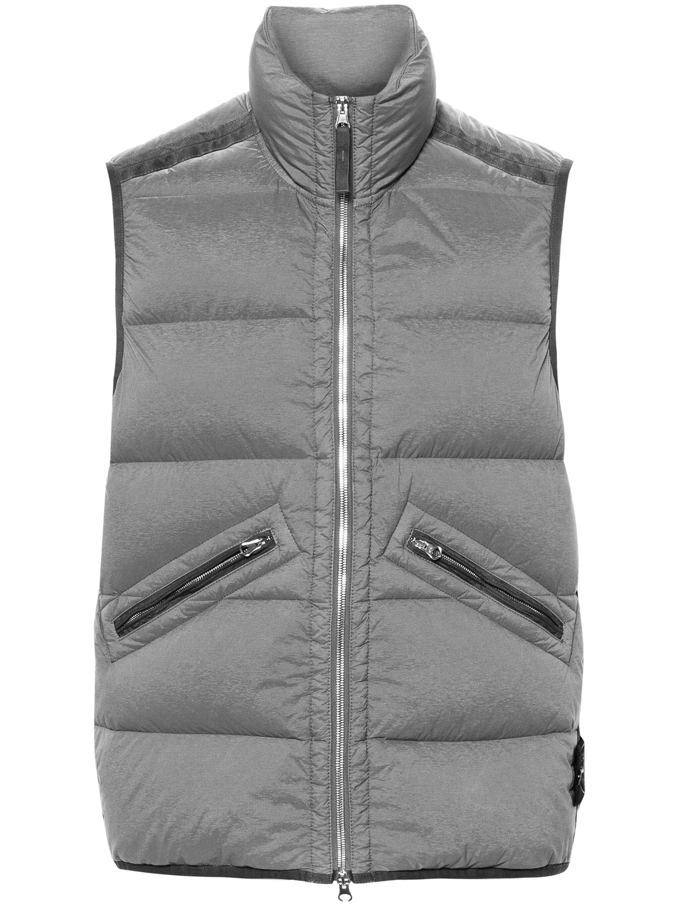 STONE ISLAND Doudoune sans manches seamless grise – RIVE NEUVE