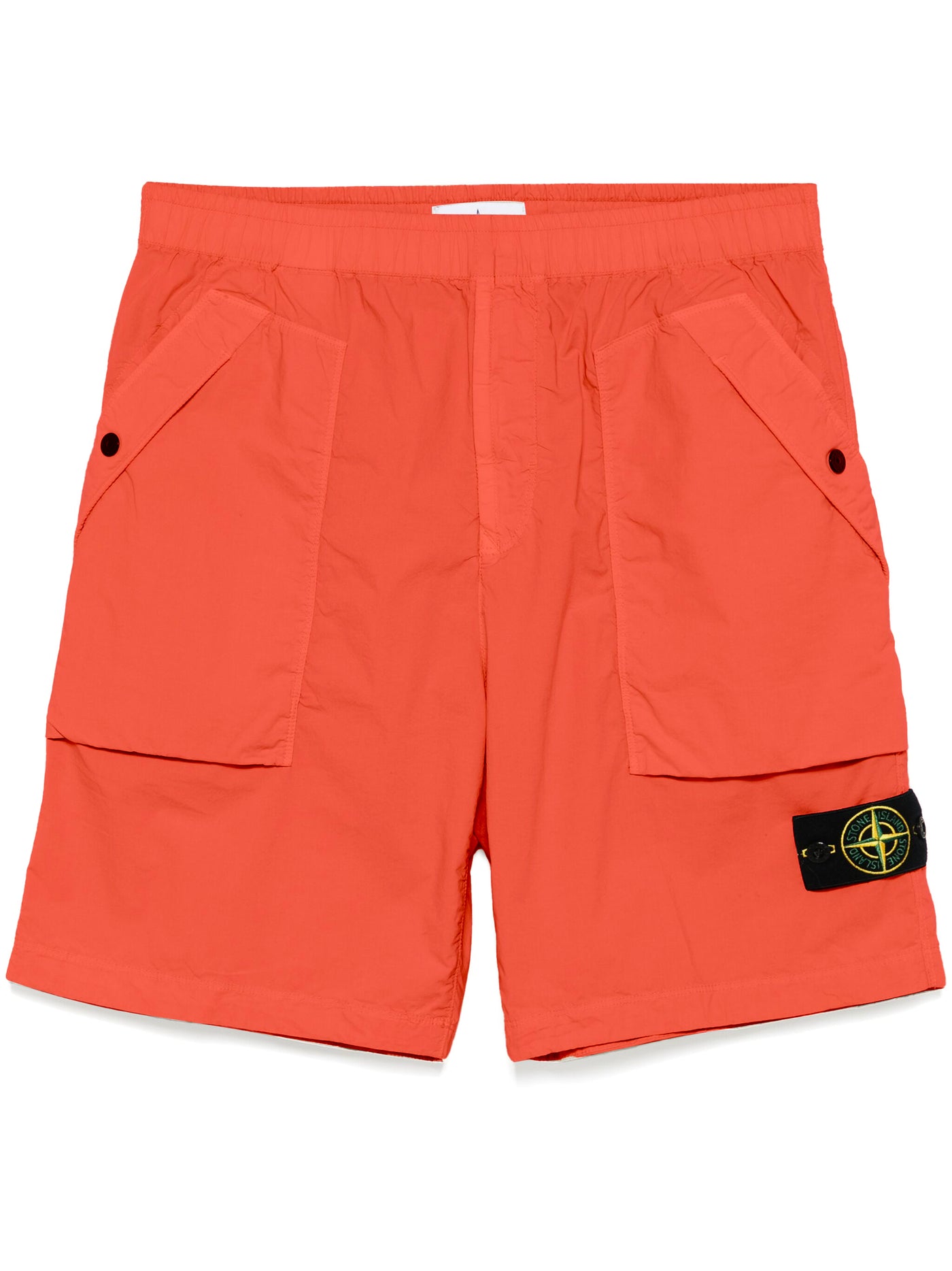 STONE ISLAND - Short cargo Orange fluo