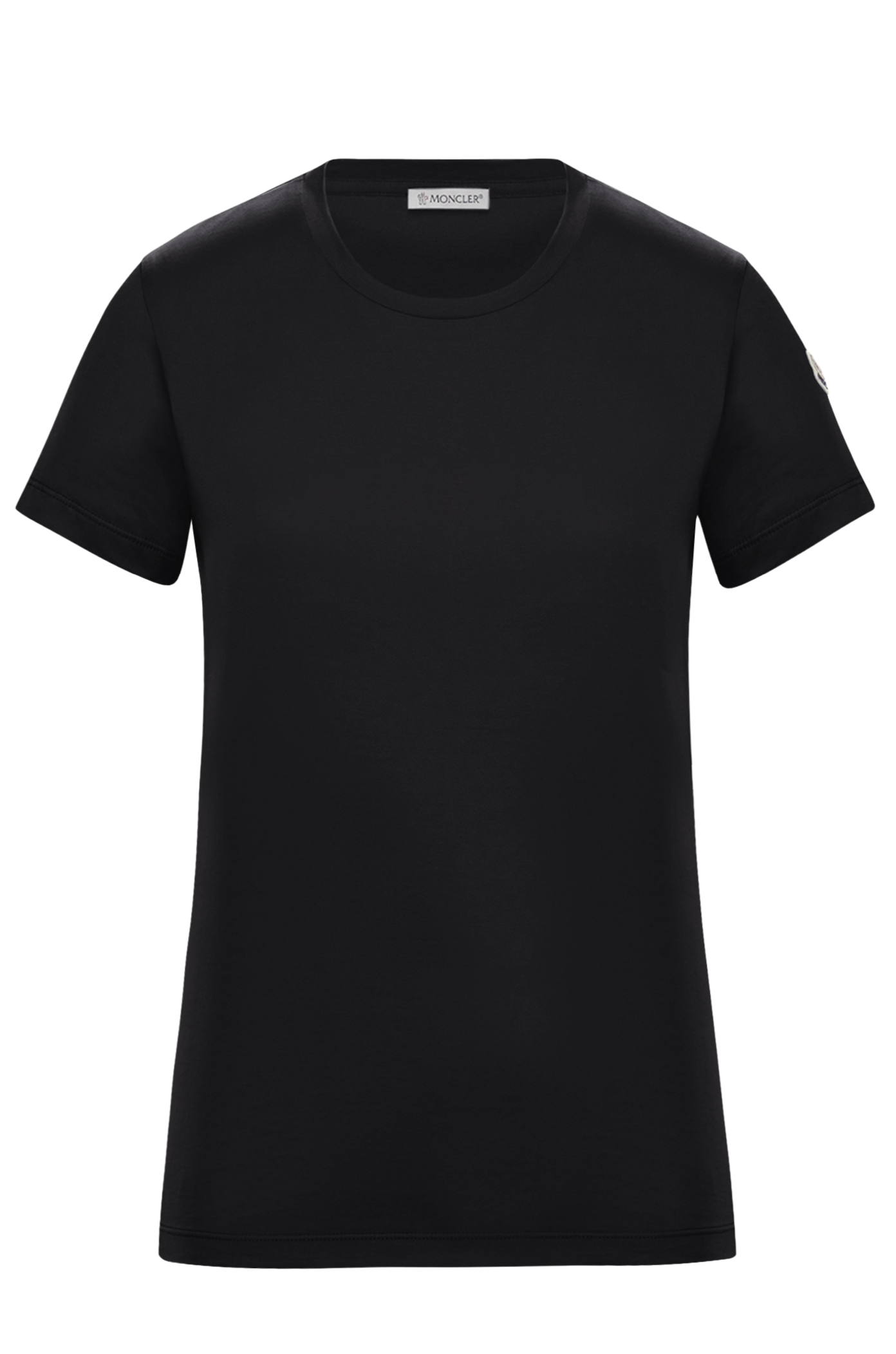 MONCLER - Tee-shirt noir à logo