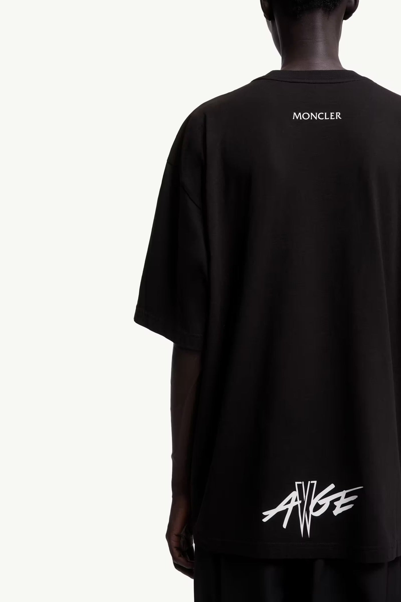 MONCLER GENIUS - T-shirt en coton Moncler noir x A$AP Rocky